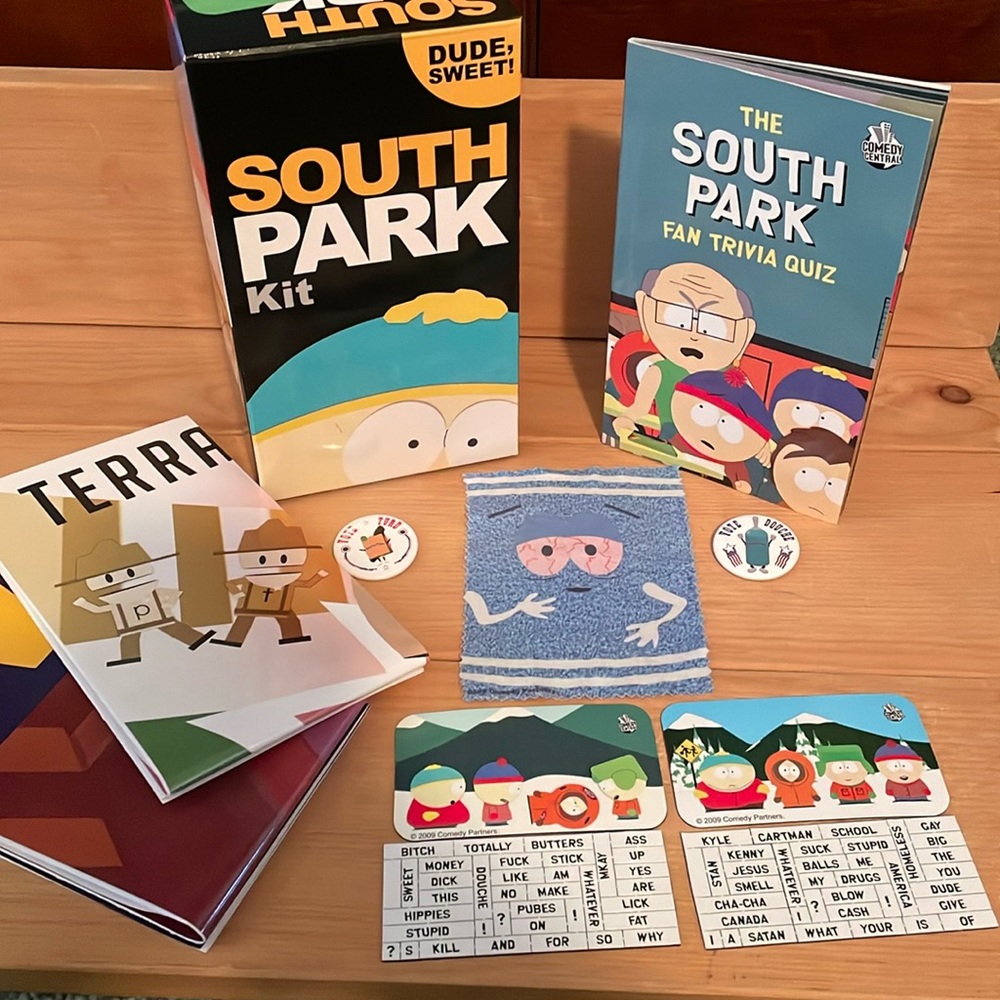 Collectible South Park Kit-all items from original 2009 kit minus mug.